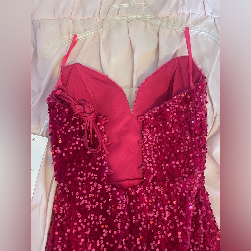 Pink strapless prom/party dress - Picture 6 of 6
